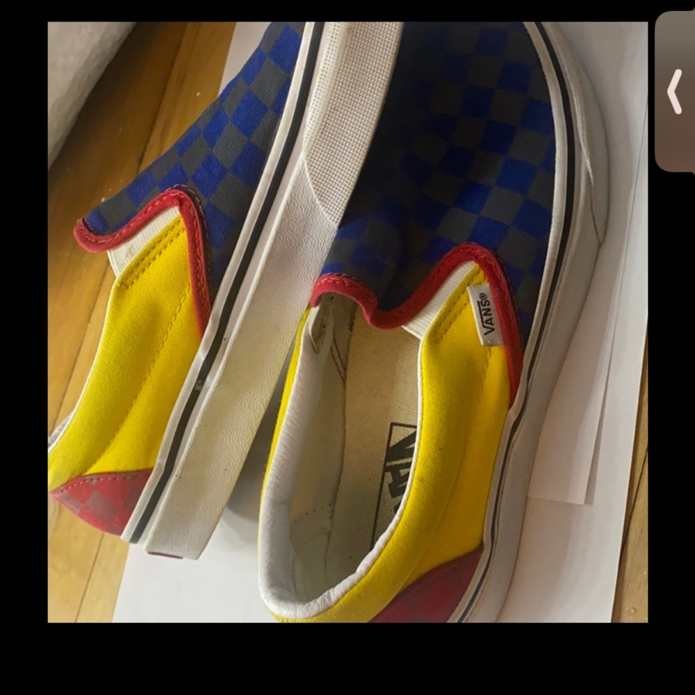multicolored vans